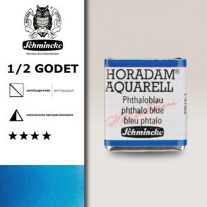 484 - blu ftalo Acquerello 1/2 Godet Horadam Schmincke