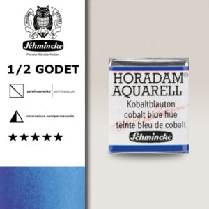 486 - tinta blu di cobalto Acquerello 1/2 Godet Horadam Schmincke