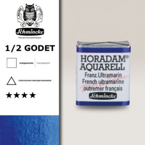 493 - oltremare francese Acquerello 1/2 Godet Horadam Schmincke