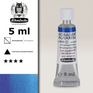 496 - blu oltremare Acquerello 5 ML Horadam Schmincke