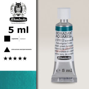 510 - verde turchese di cobalto Acquerello 5 ML Horadam Schmincke