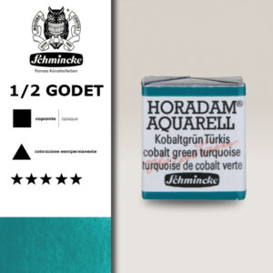 510 - verde turchese di cobalto Acquerello 1/2 Godet Horadam Schmincke