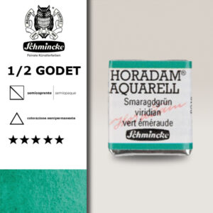 513 - verde smeraldo Acquerello 1/2 Godet Horadam Schmincke