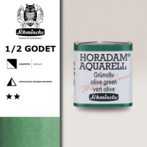 515 - verde oliva Acquerello 1/2 Godet Horadam Schmincke