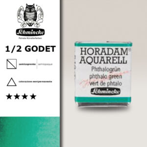 519 - verde ftalo Acquerello 1/2 Godet Horadam Schmincke