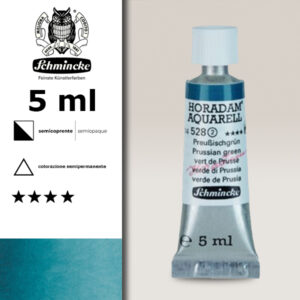 528 - verde di Prussia Acquerello 5 ML Horadam Schmincke