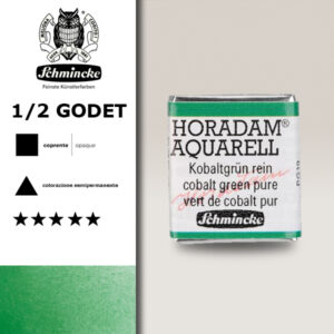 535 - verde di cobalto puro Acquerello 1/2 Godet Horadam Schmincke