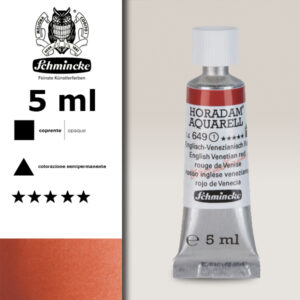 649 - rosso inglese veneziano Acquerello 5 ML Horadam Schmincke