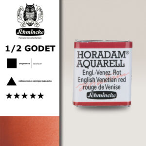 649 - rosso inglese veneziano Acquerello 1/2 Godet Horadam Schmincke