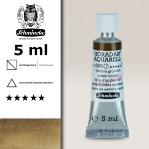 665 - terra d'ombra verdastra Acquerello 5 ML Horadam Schmincke