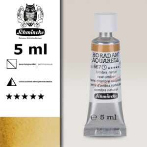 667 - terra d'ombra naturale Acquerello 5 ML Horadam Schmincke