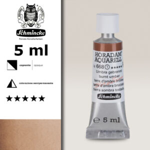 668 - terra d'ombra bruciata Acquerello 5 ML Horadam Schmincke