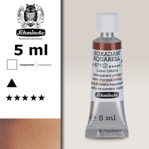 671 - terra d'ombra trasparente Acquerello 5 ML Horadam Schmincke