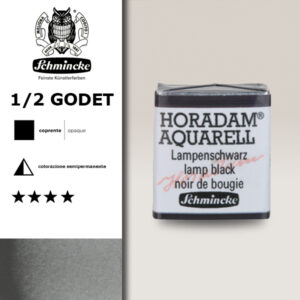 781 - nero bugia Acquerello 1/2 Godet Horadam Schmincke