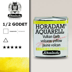 911 - Giallo Vulcano Acquerello 1/2 Godet Horadam Supergranulation Schmincke
