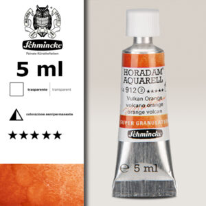 912 - Arancione Vulcano Acquerello 5 ML Horadam Supergranulation Schmincke