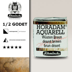 923 - Bruno Deserto Acquerello 1/2 Godet Horadam Supergranulation Schmincke