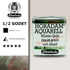 924 - Verde Deserto Acquerello 1/2 Godet Horadam Supergranulation Schmincke
