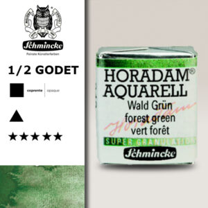 942 - Verde Bosco Acquerello 1/2 Godet Horadam Supergranulation Schmincke
