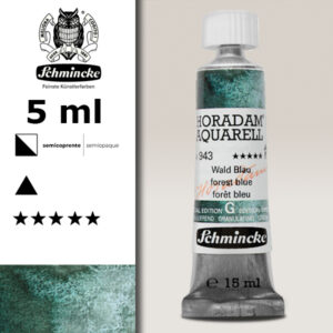 943 - Blu Bosco Acquerello 5 ML Horadam Supergranulation Schmincke