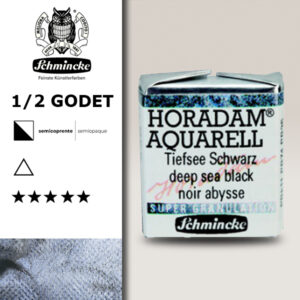 955 - Nero Mare Profondo Acquerello 1/2 Godet Horadam Supergranulation Schmincke