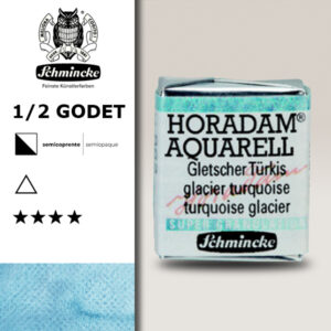 962 - Turchese Ghiacciaio Acquerello 1/2 Godet Horadam Supergranulation Schmincke