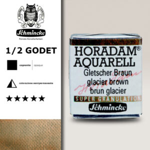964 - Bruno Ghiacciaio Acquerello 1/2 Godet Horadam Supergranulation Schmincke