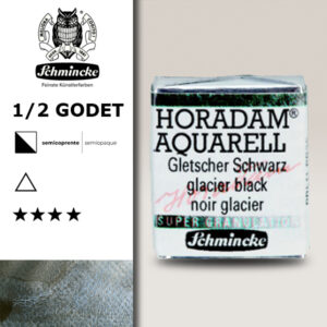 965 - Nero Ghiacciaio Acquerello 1/2 Godet Horadam Supergranulation Schmincke