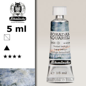 968 - indigo Nebbia Acquerello 5 ML Horadam Supergranulation Schmincke