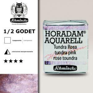 982 - Rosa Tundra Acquerello 1/2 Godet Horadam Supergranulation Schmincke