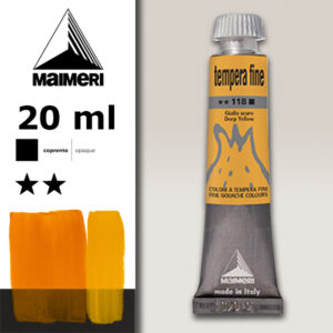 118 - Giallo scuro 20 ML Tempera Fine Maimeri
