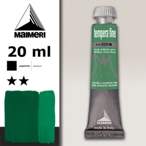 305 - Verde brillante scuro 20 ML Tempera Fine Maimeri
