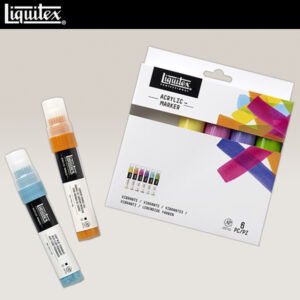 Set 6 Marker Punta Larga Colori Vivaci Liquitex
