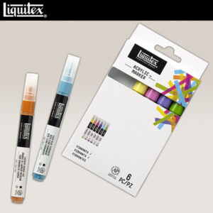 Set 6 Marker Punta Fine "Colori Vivaci" Liquitex