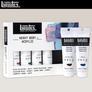 Set 6 Tubi da 59 ML Heavy Body Colori Tenui + Bianco Titanio Liquitex