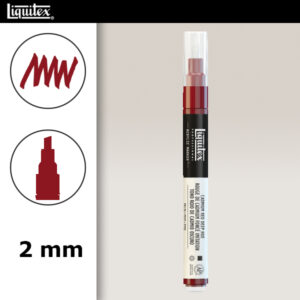 311 - Rosso cadmio scuro imit. 2 mm Acrilici Paint Marker Liquitex