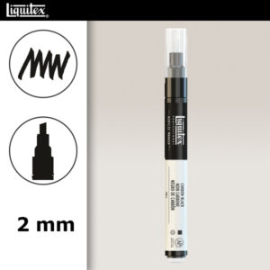 337 - Nero carbone 2 mm Acrilici Paint Marker Liquitex