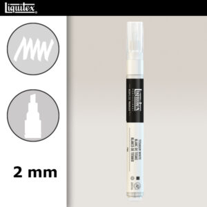 432 - Bianco titanio 2 mm Acrilici Paint Marker Liquitex