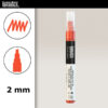 510 - Rosso cadmio chiaro imit. 2 mm Acrilici Paint Marker Liquitex