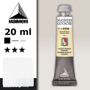 018 - Bianco Di Titanio 20 ML Gouache Extra-Fine Maimeri