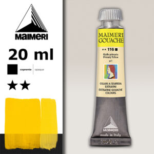 116 - Giallo Primario 20 ML Gouache Extra-Fine Maimeri