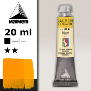 118 - Giallo Scuro 20 ML Gouache Extra-Fine Maimeri
