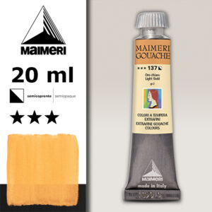 137 - Oro Chiaro 20 ML Gouache Extra-Fine Maimeri