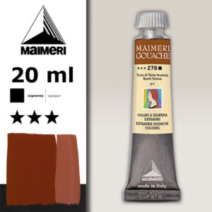 278 - Terra Di Siena Bruciata 20 ML Gouache Extra-Fine Maimeri