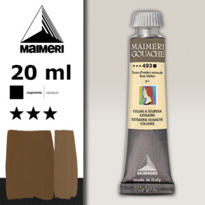 493 - Terra D'Ombra Naturale 20 ML Gouache Extra-Fine Maimeri