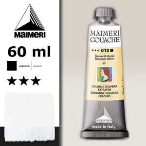 018 - Bianco Di Titanio 60 ML Gouache Extra-Fine Maimeri