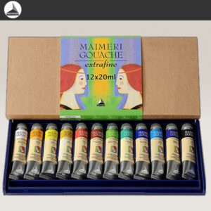 335 - Confezione in Plastica di 12 tubi 20 ML Gouache Extra-Fine Maimeri