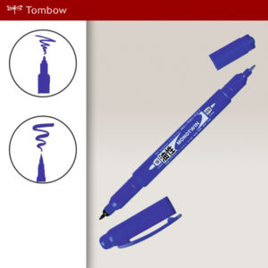 Marcatore a Doppia Punta MONOTWIN Blu Tombow