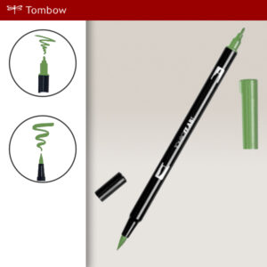 158 - dark olive - Pennarelli Dual Brush Tombow ABT