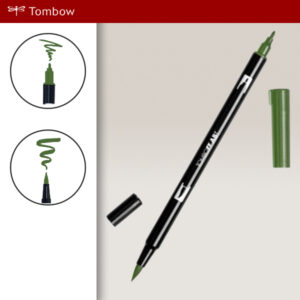 177 - dark jade - Pennarelli Dual Brush Tombow ABT